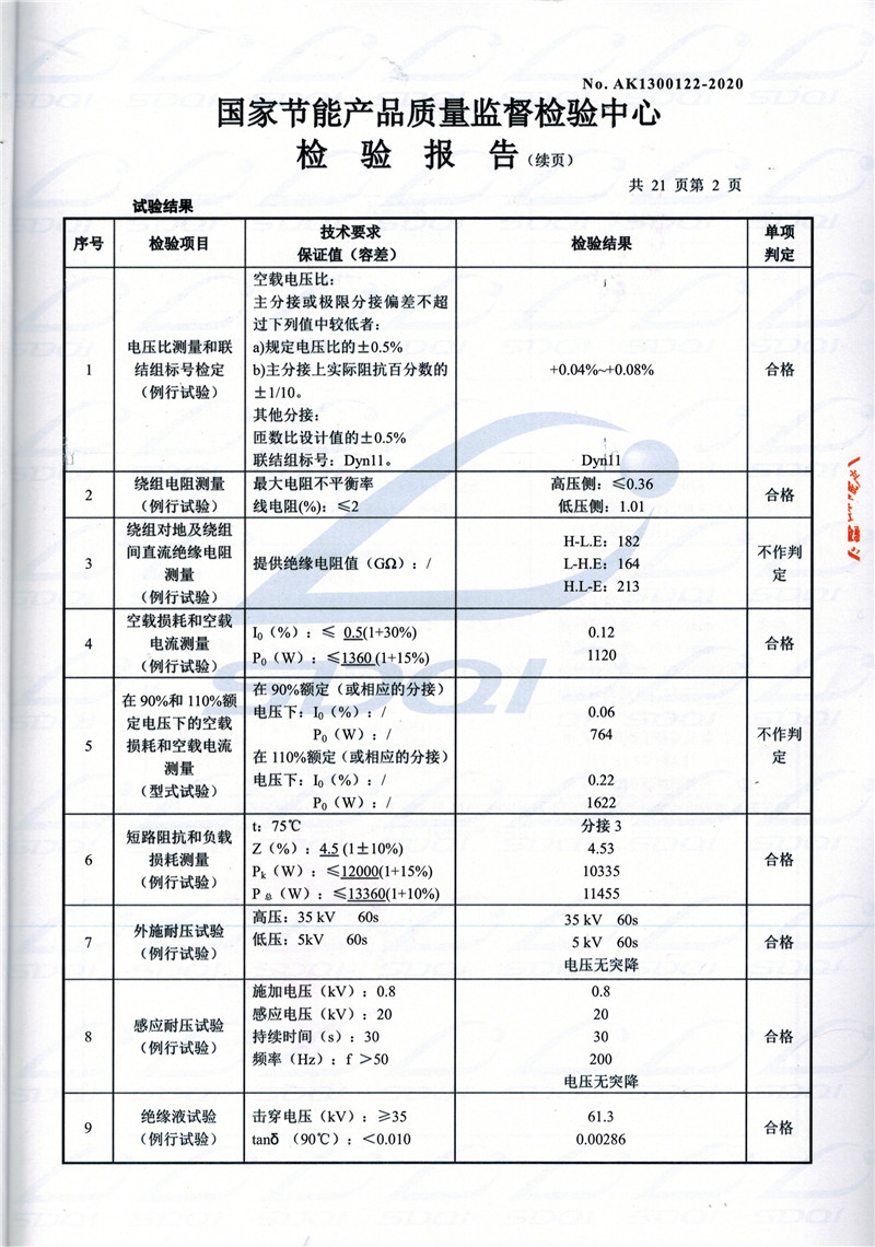 高低压试验报告-S11-1250介休介休介休油浸式变压器-2.jpg
